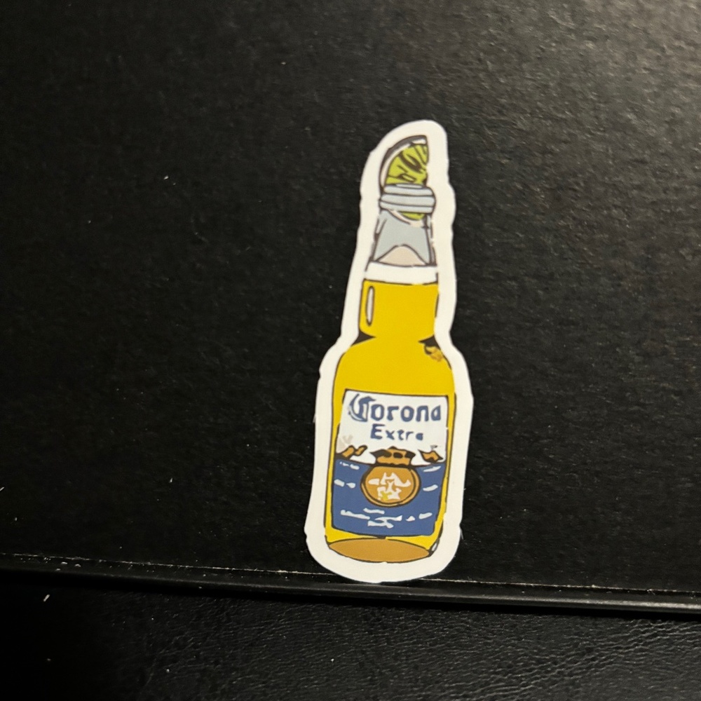 CORONA BEER BOTTLE STICKER